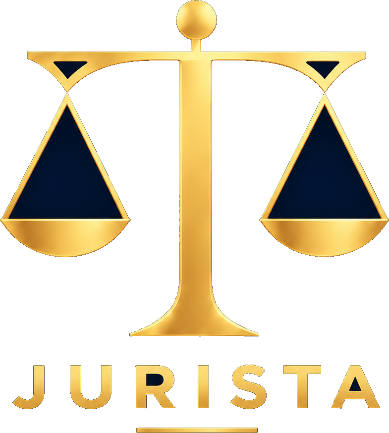 Jurista — balança dourada